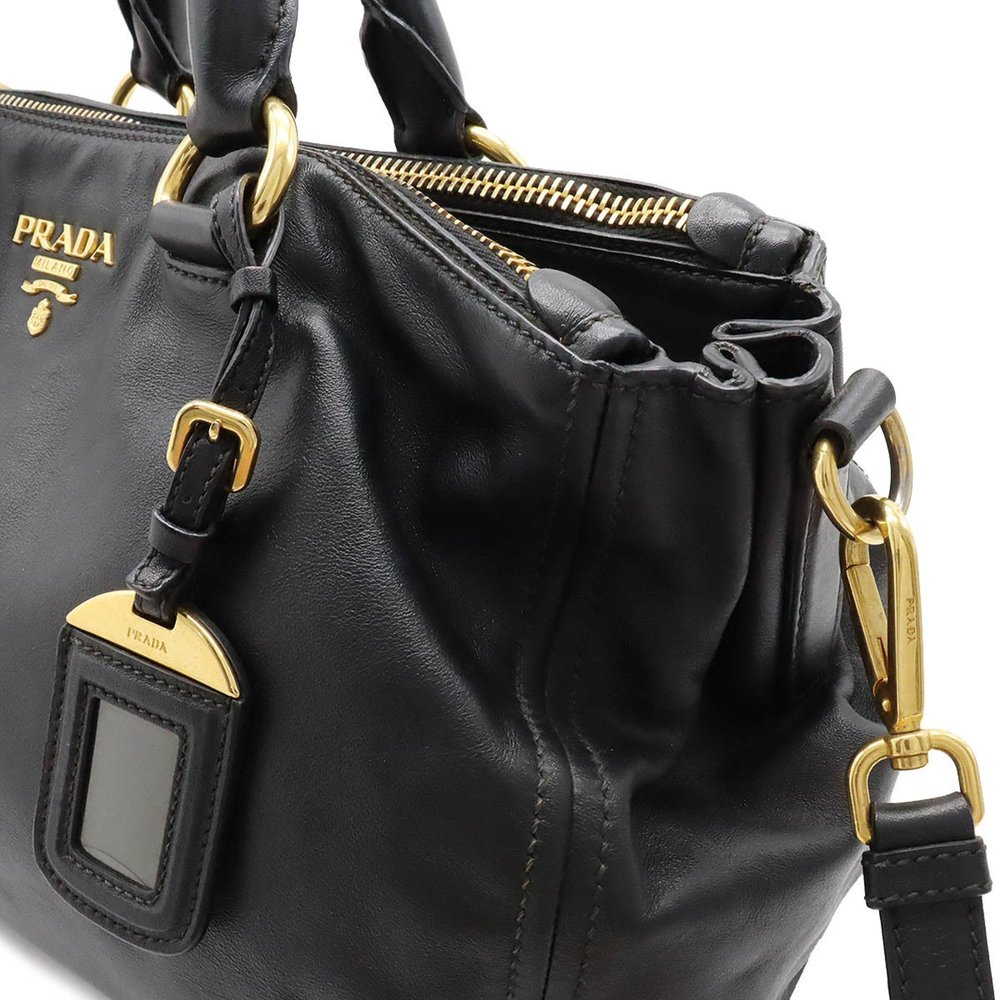 PRADA BN2324 Women's Leather Shoulder Bag,Tote Bag Black,Nero - Picture 7 of 8